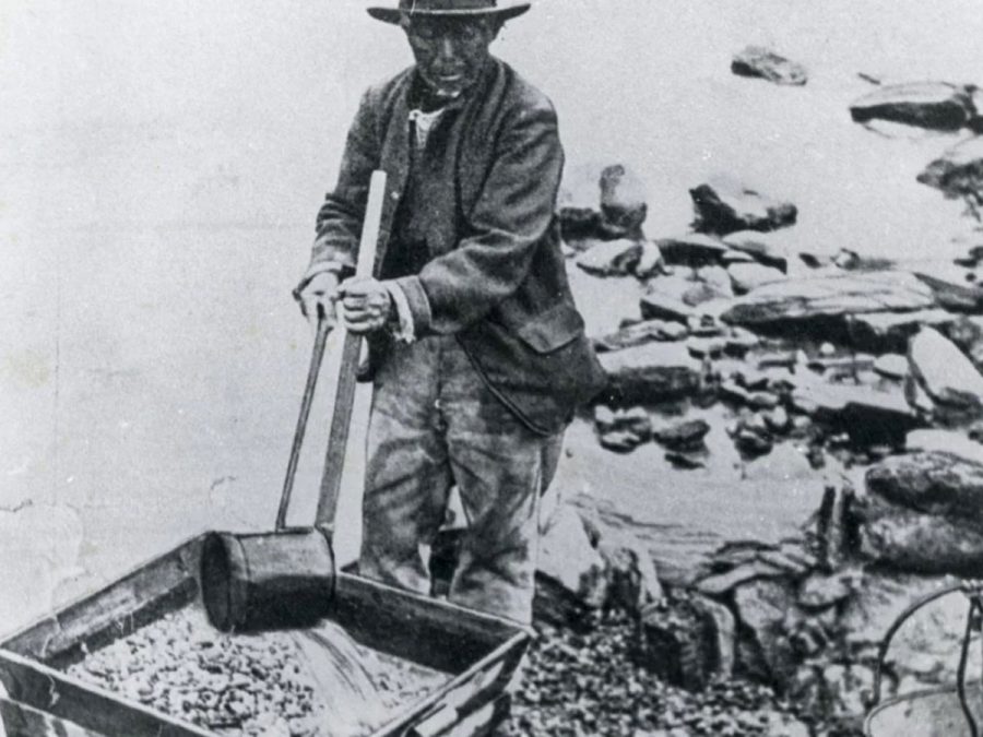 1800's gold miner in Central Otago, New Zealand